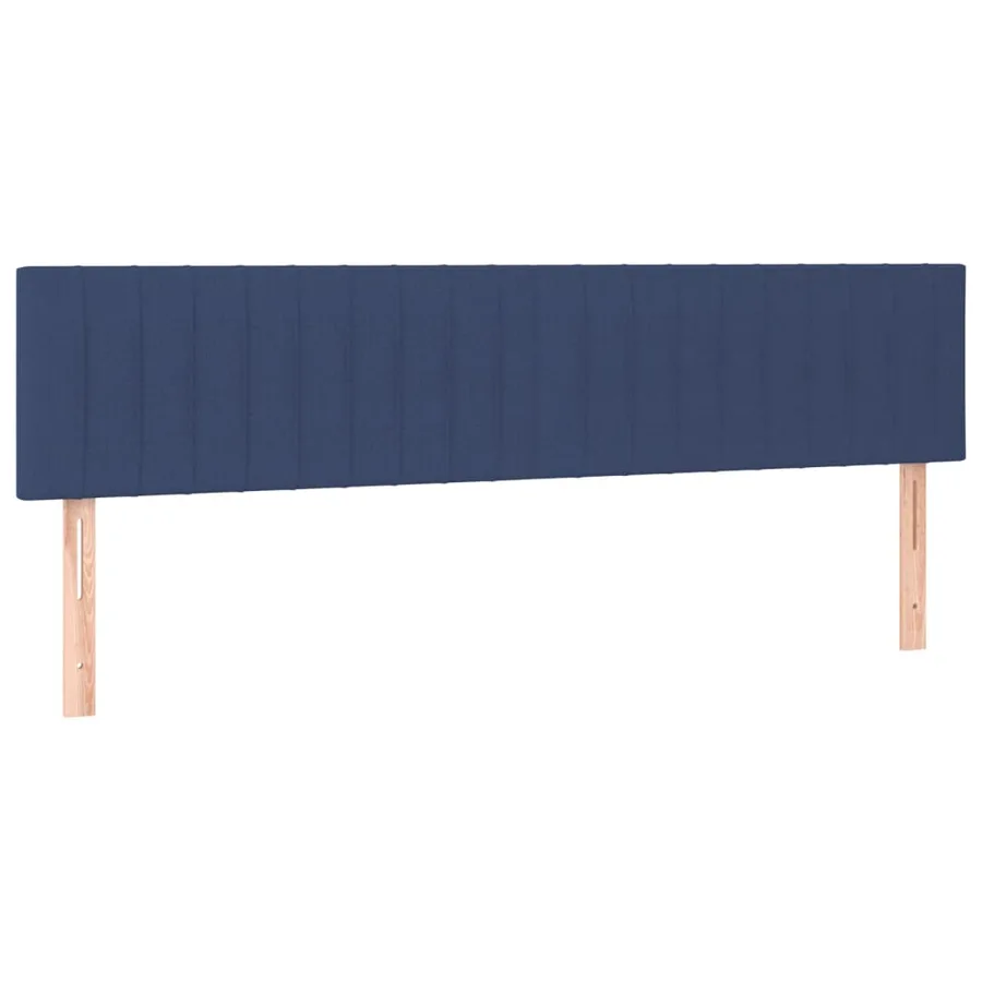 Tête de lit à LED Bleu 180x5x78/88 cm Tissu - 4