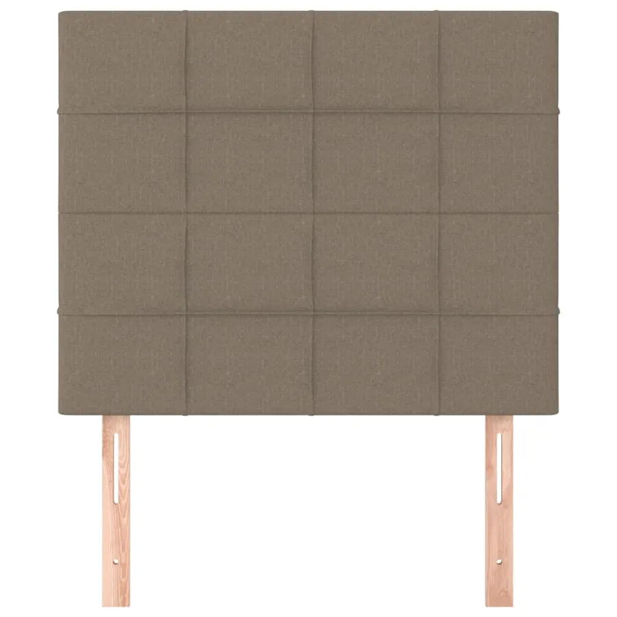 Tête de lit Taupe 90x5x118/128 cm Tissu - 3