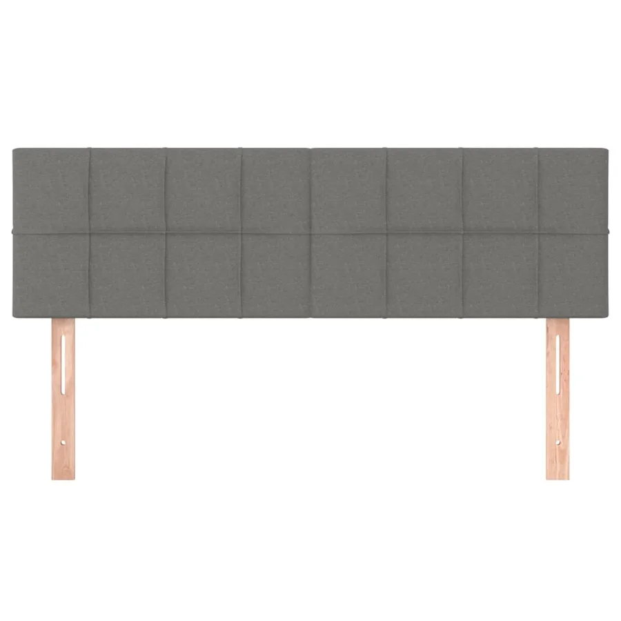 Têtes de lit Gris foncé 144x5x78/88 cm Tissu - 3