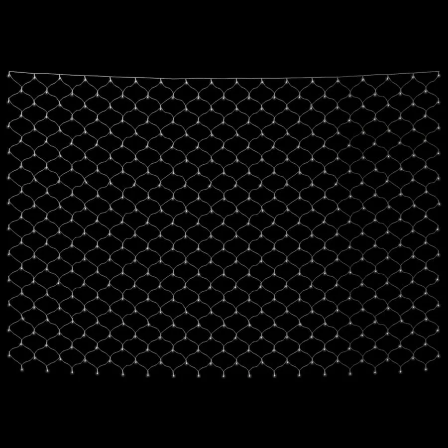 Filet lumineux blanc froid de Noël 3x2 m 204 LED Int/extérieur - 4