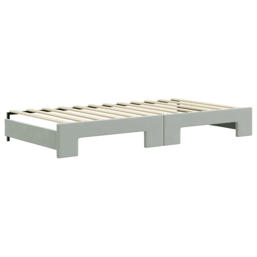 Lit de jour avec gigogne et tiroirs sans matelas 100x200 cm - 8