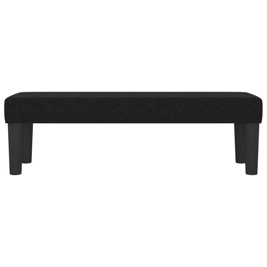 Banc Noir 100x30x30 cm Tissu - 3