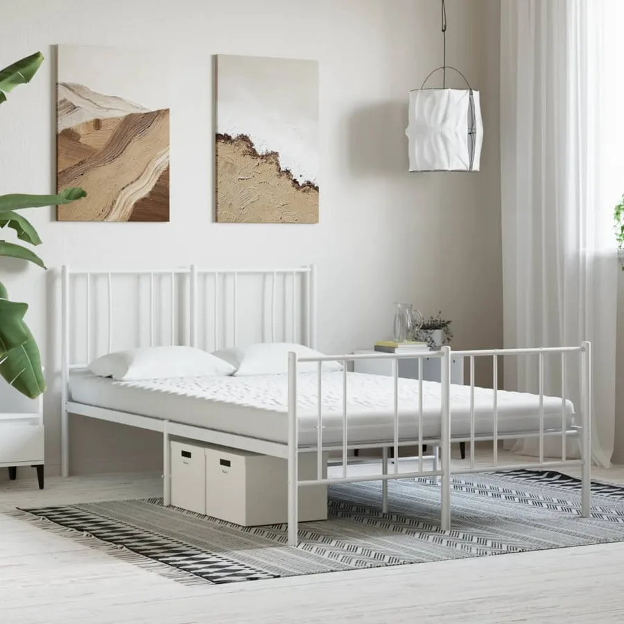 Matelas en mousse blanc 140x190 cm 7 zones dureté 20 ILD - 2