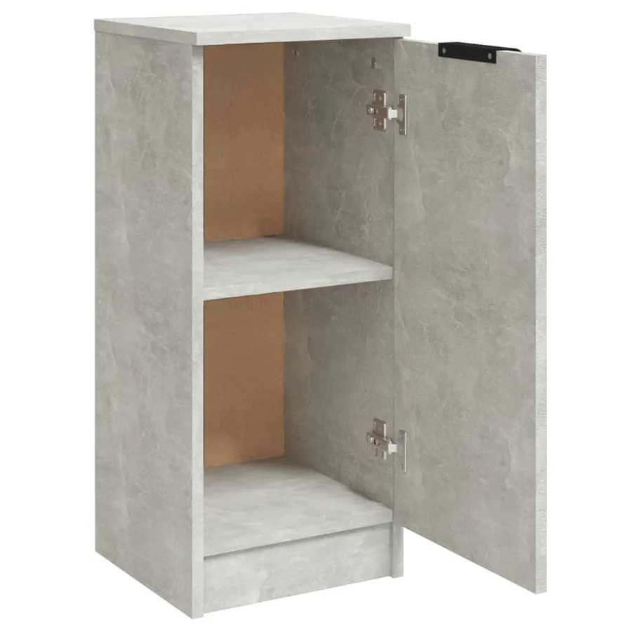 Buffet Gris béton 30x30x70 cm Bois d'ingénierie - 5