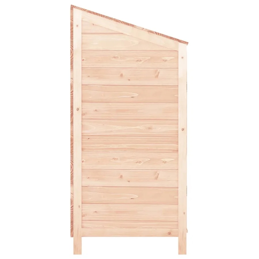 Remise de jardin 102x52x112 cm Bois de sapin solide - 5