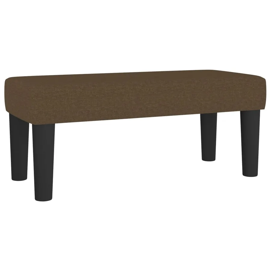 Banc Marron foncé 70x30x30 cm Tissu - 2