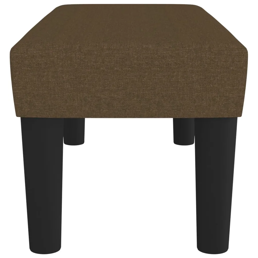 Banc Marron foncé 70x30x30 cm Tissu - 4