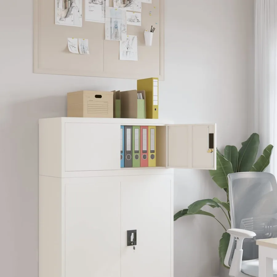Classeur blanc 90x40x40 cm acier