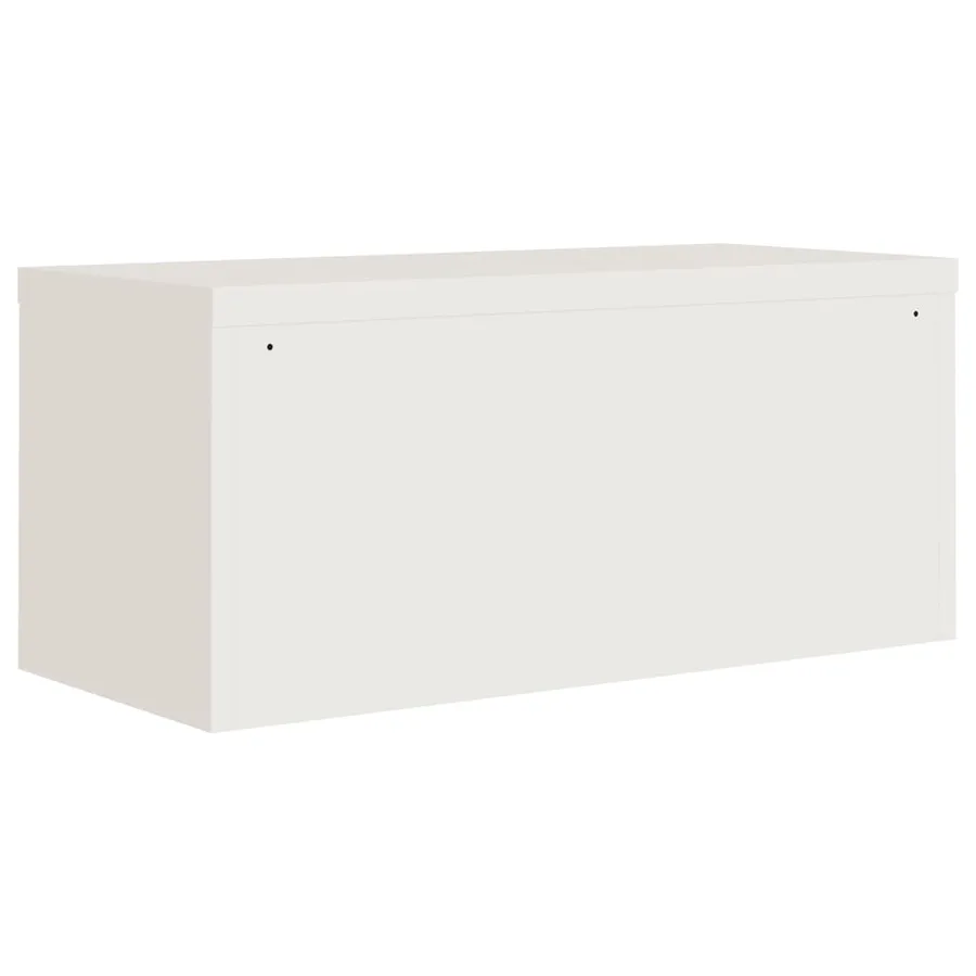 Classeur blanc 90x40x40 cm acier - 6