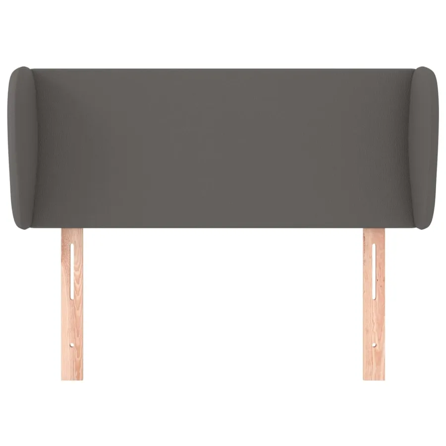 Tête de lit avec oreilles Gris 93x23x78/88 cm Similicuir - 3
