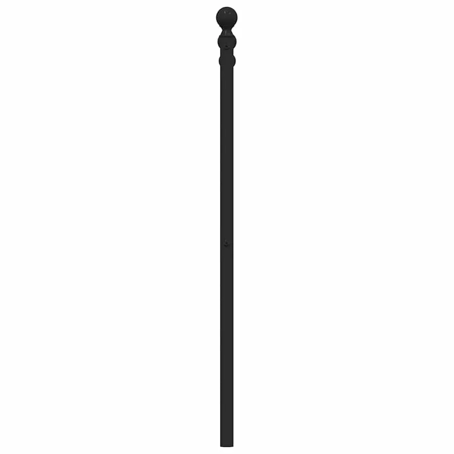 Tête de lit de remplacement métal noir 135 cm - 5