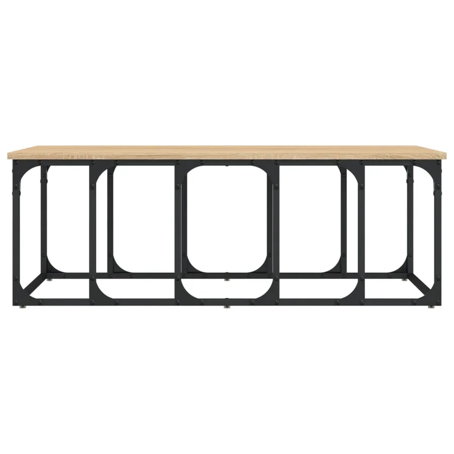 Table basse chêne sonoma 100x50x35,5 cm bois d'ingénierie - 4