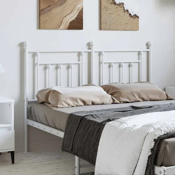 Tête de lit de remplacement métal blanc 135 cm