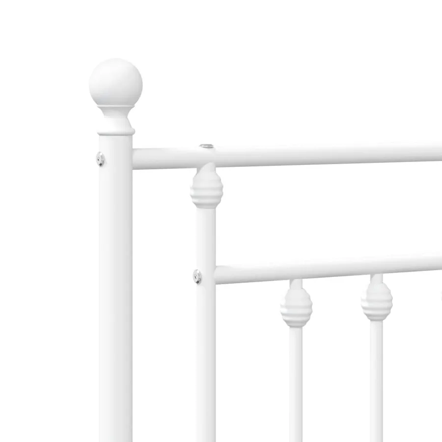 Tête de lit de remplacement métal blanc 200 cm - 6