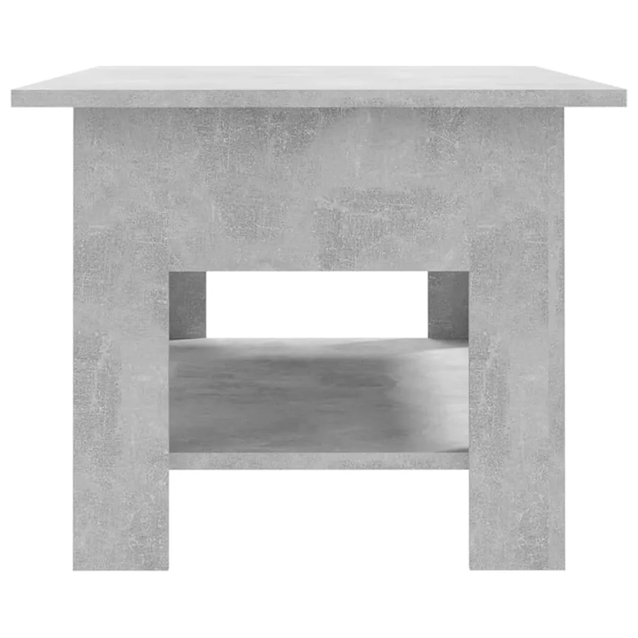 Table basse gris béton 102x55x42 cm bois d'ingénierie - 5