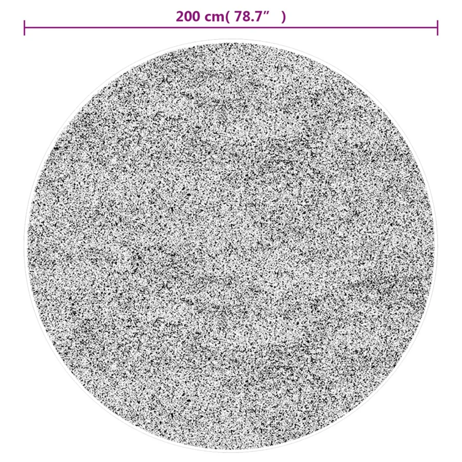Tapis lavable multicolore Ø 200 cm antidérapant - 6