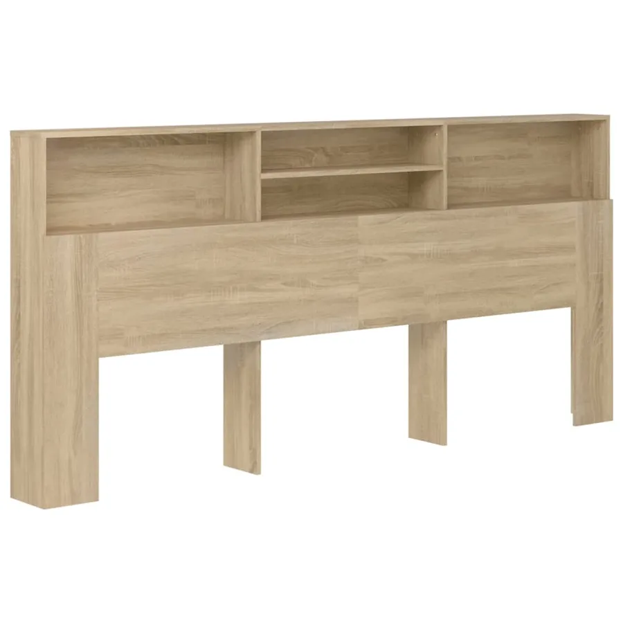 Armoire de tête de lit Chêne sonoma 220x19x103,5 cm - 2