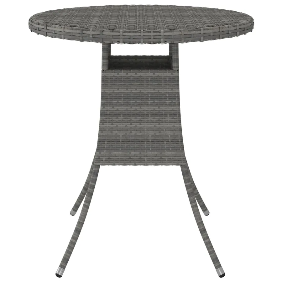 Salon de jardin 5 pcs avec coussins Résine tressée Gris - 13