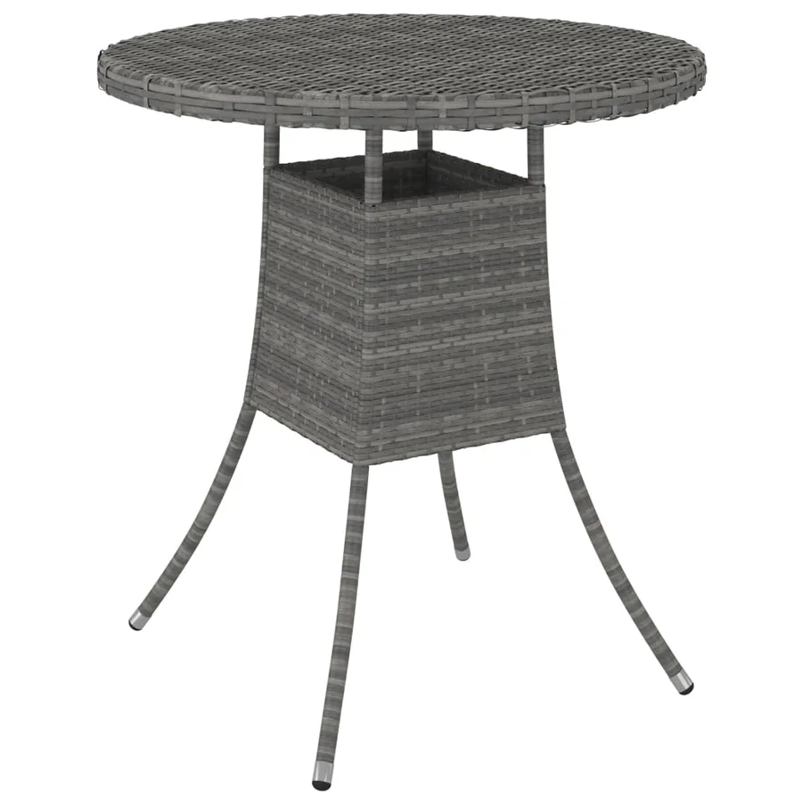 Salon de jardin 5 pcs avec coussins Résine tressée Gris - 6