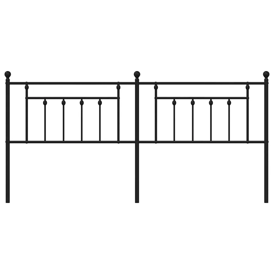 Tête de lit de remplacement métal noir 193 cm - 4