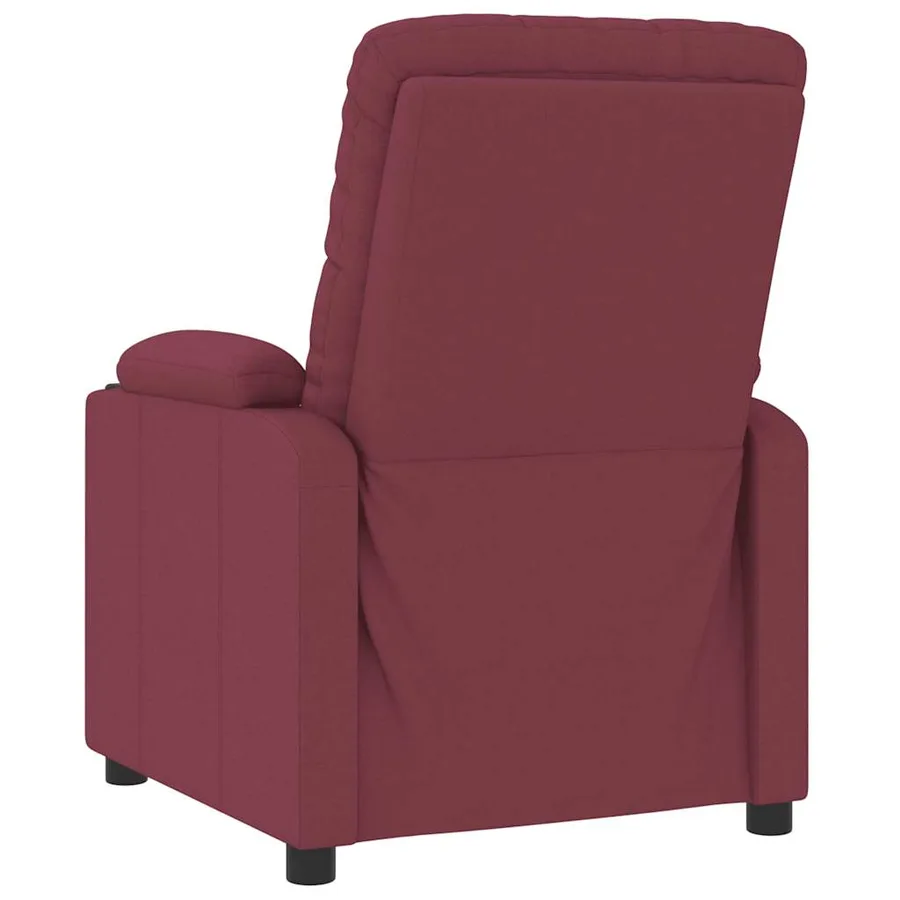 Fauteuil de massage Rouge bordeaux Tissu - 6