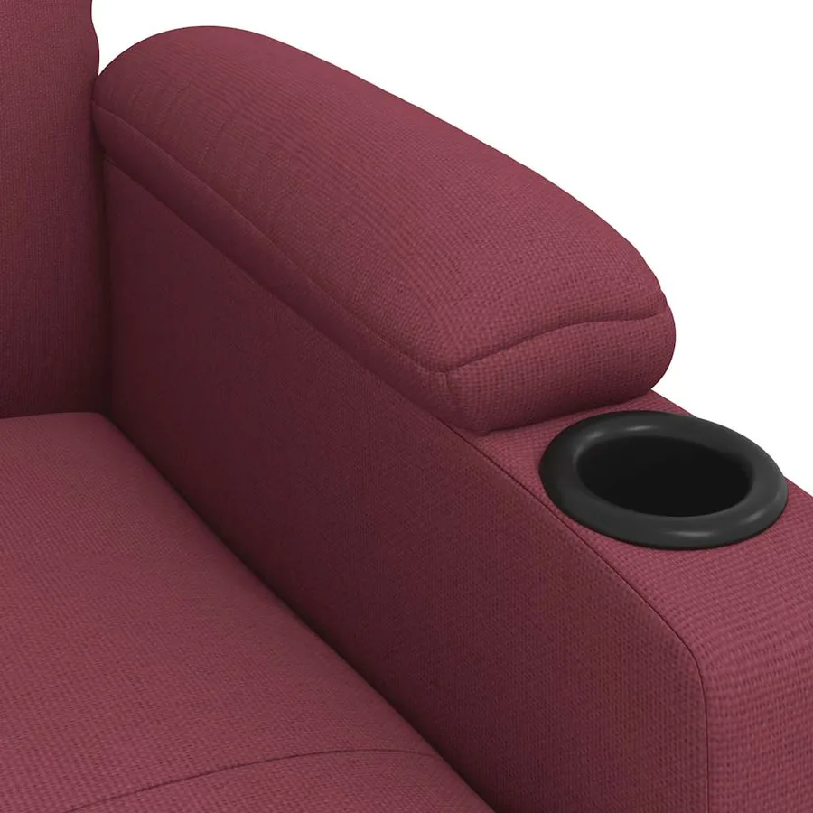Fauteuil de massage Rouge bordeaux Tissu - 7