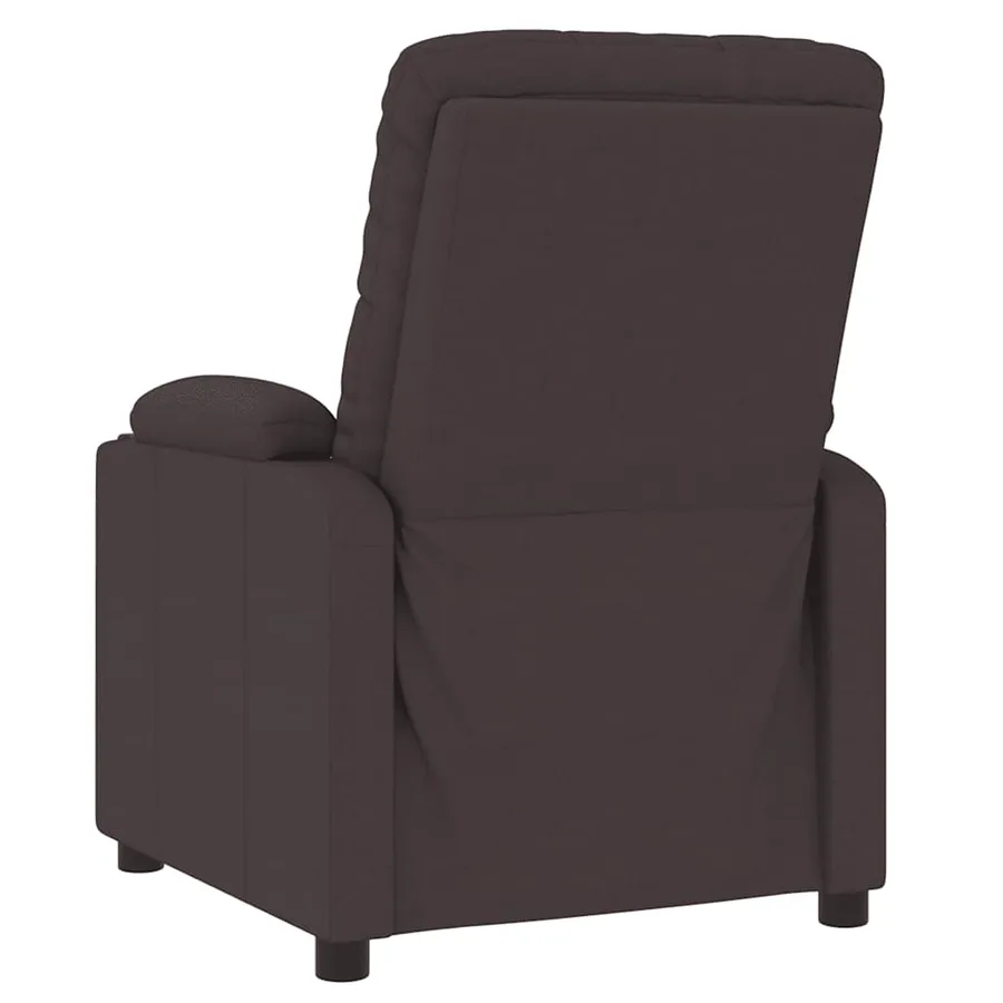 Fauteuil de massage Marron foncé Tissu - 6