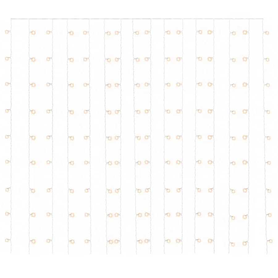 Rideaux lumineux à LED 3x3 m 300 LED Blanc chaud 8 fonctions - 3