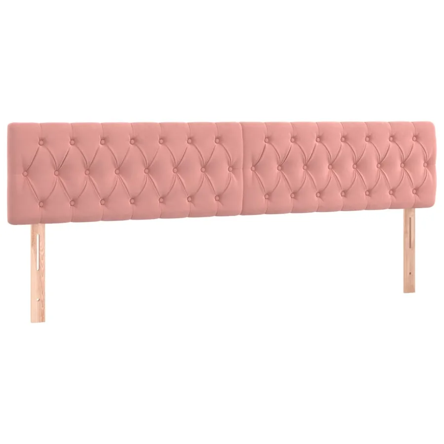 Têtes de lit Rose 180x7x78/88 cm Velours - 2
