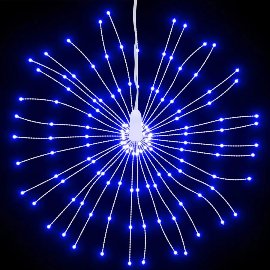 Étoile rayonnante de Noël 140 LED 8 pcs bleu 17 cm - 4
