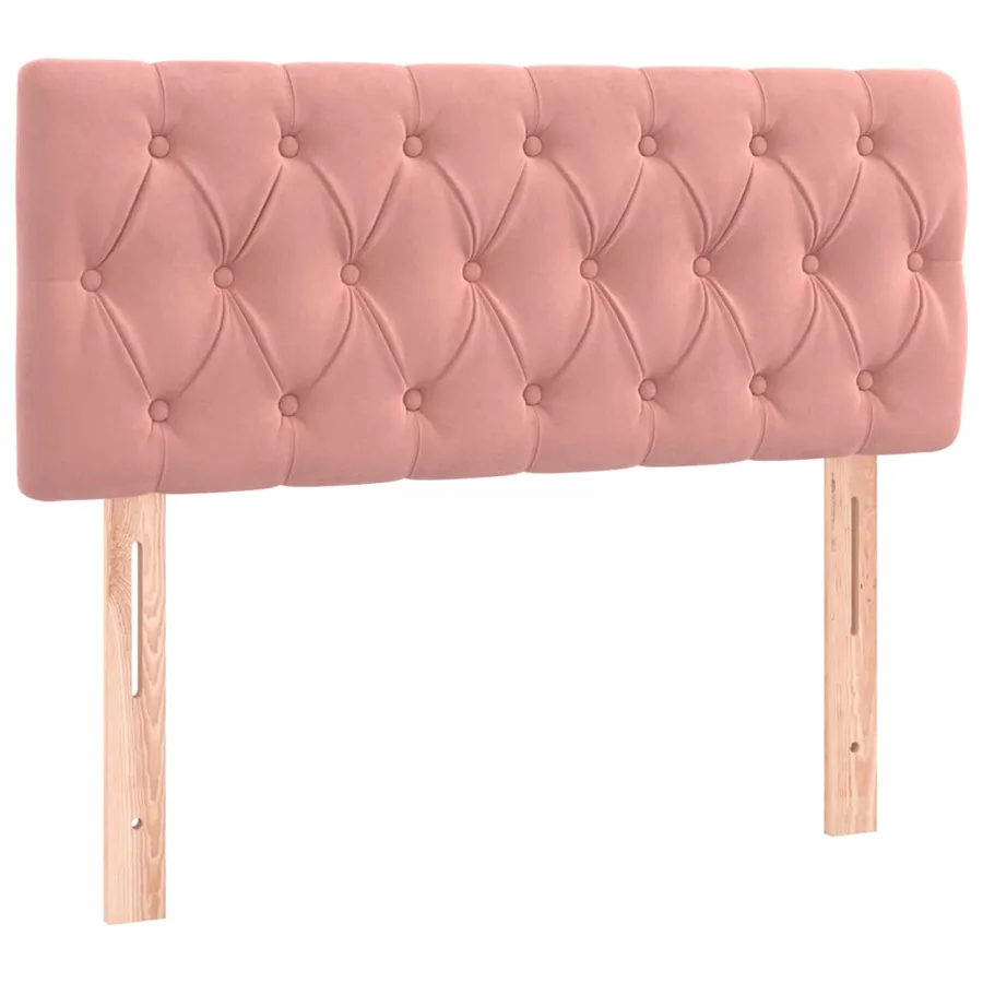 Tête de lit à LED Rose 90x7x78/88 cm Velours - 4