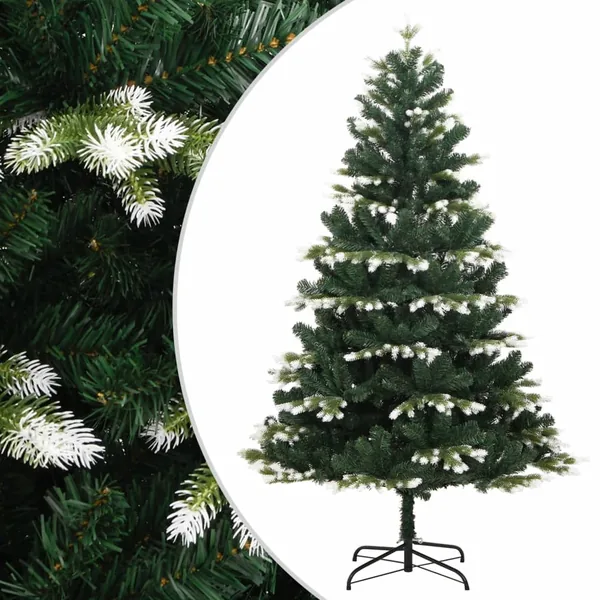 Sapin de Noël artificiel à charnières avec neige floquée 120 cm
