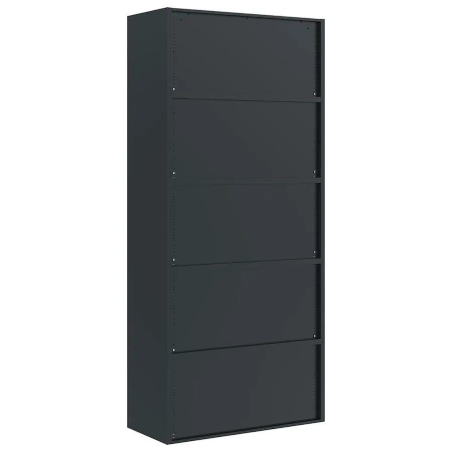 Classeur anthracite 90x40x200 cm Acier - 6