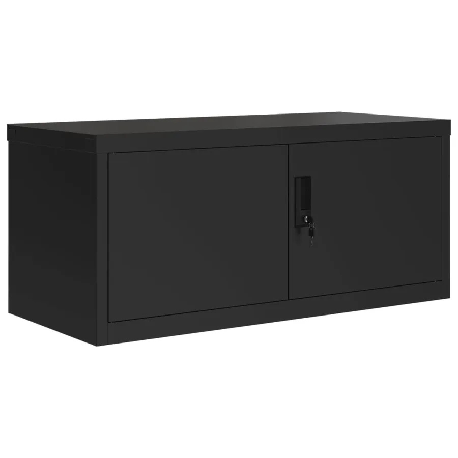Classeur noir 90x40x240 cm acier - 3