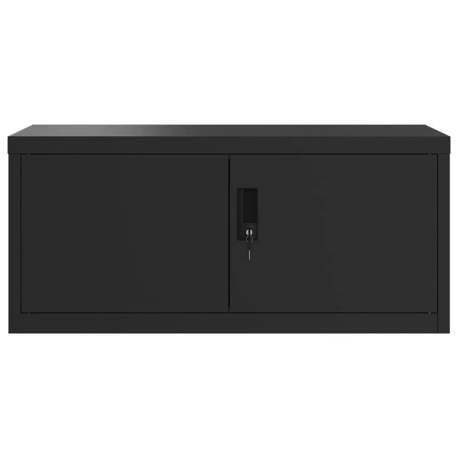 Classeur noir 90x40x240 cm acier - 4