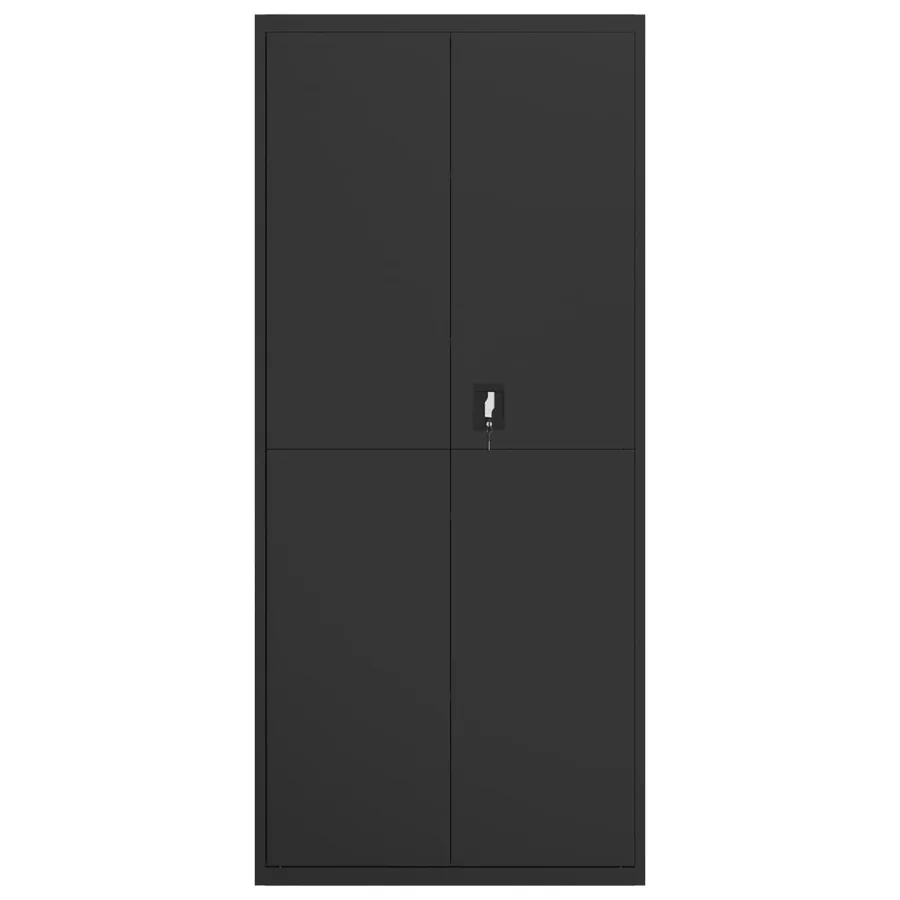 Classeur noir 90x40x240 cm acier - 7