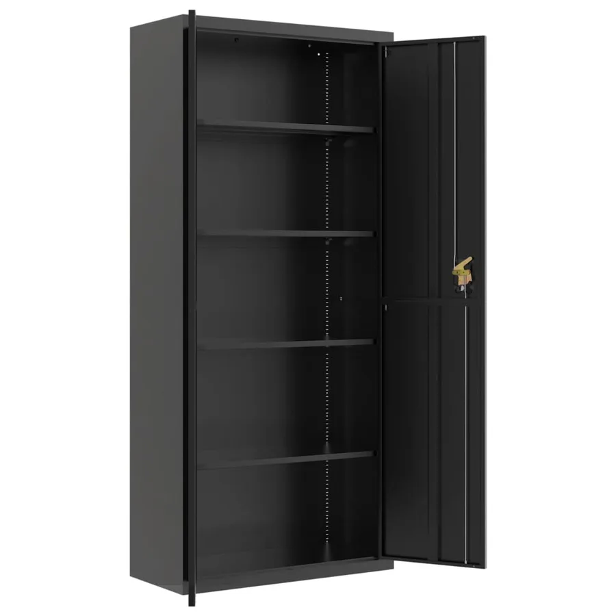 Classeur noir 90x40x240 cm acier - 8