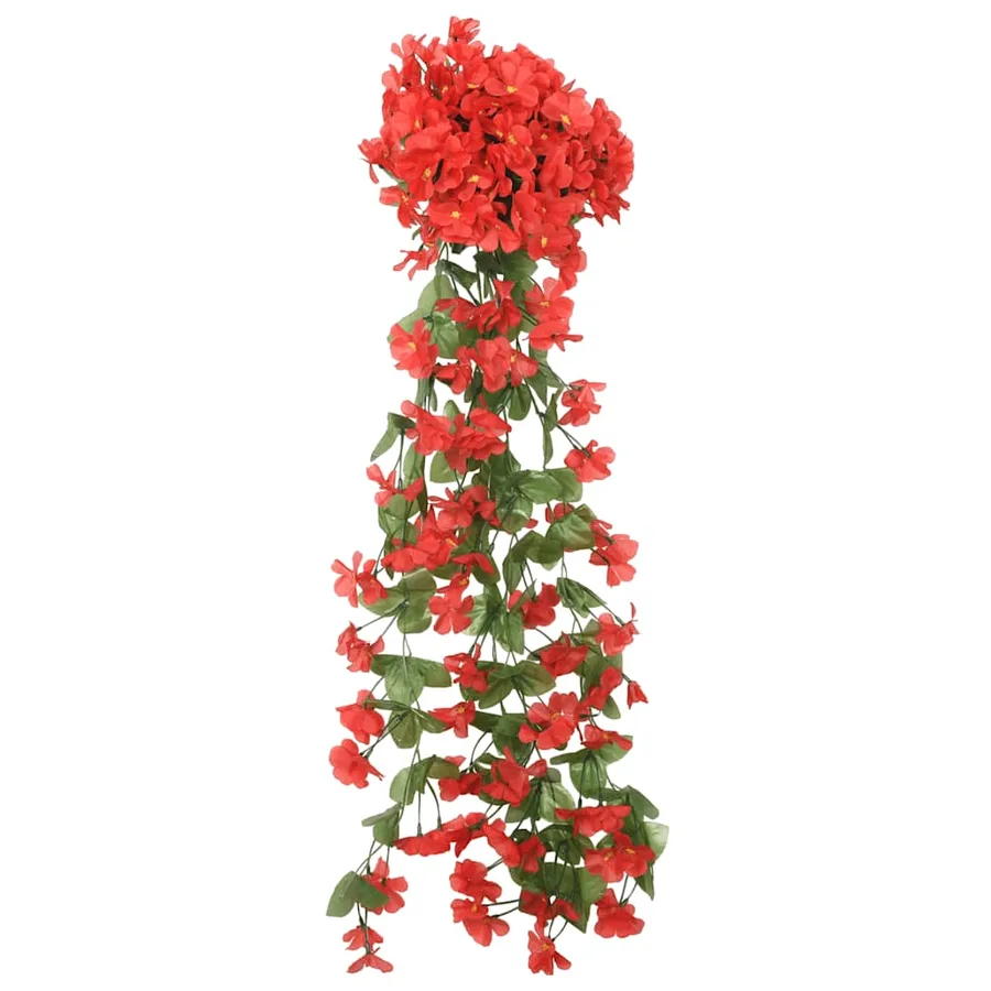 Guirlandes de fleurs 3 pcs rouge 85 cm - 2