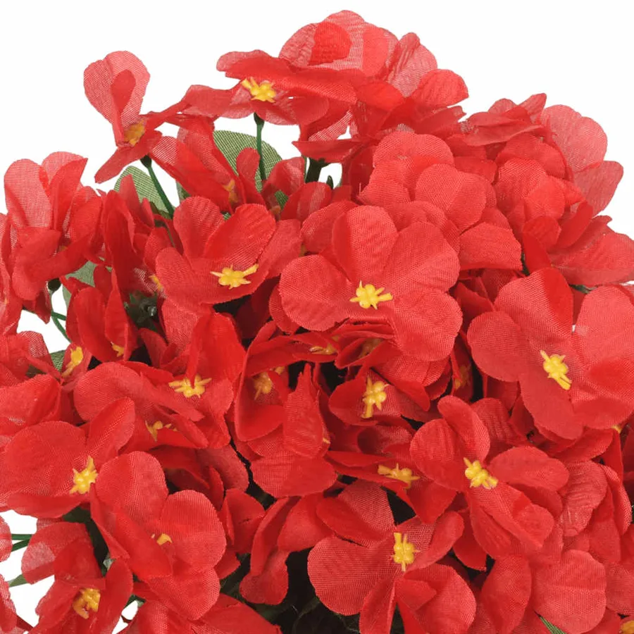 Guirlandes de fleurs 3 pcs rouge 85 cm - 5