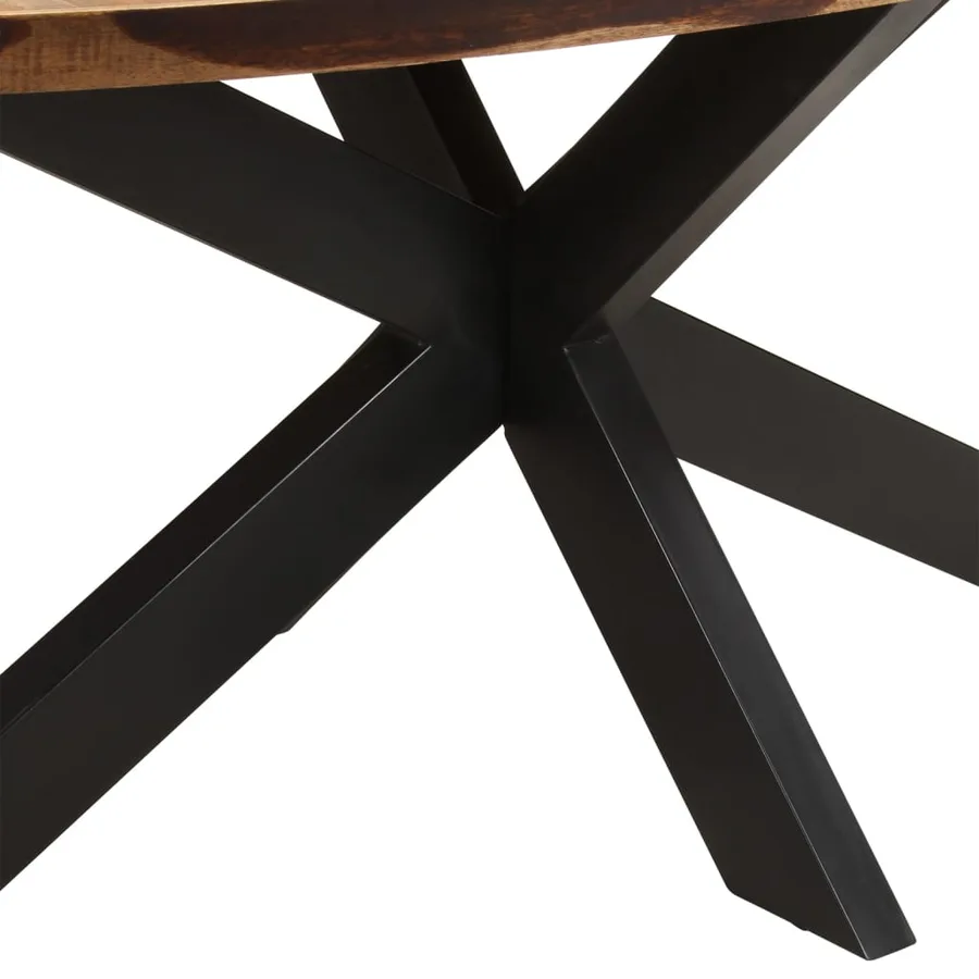 Table à manger ovale 200x100x75 cm Bois d'acacia - 5