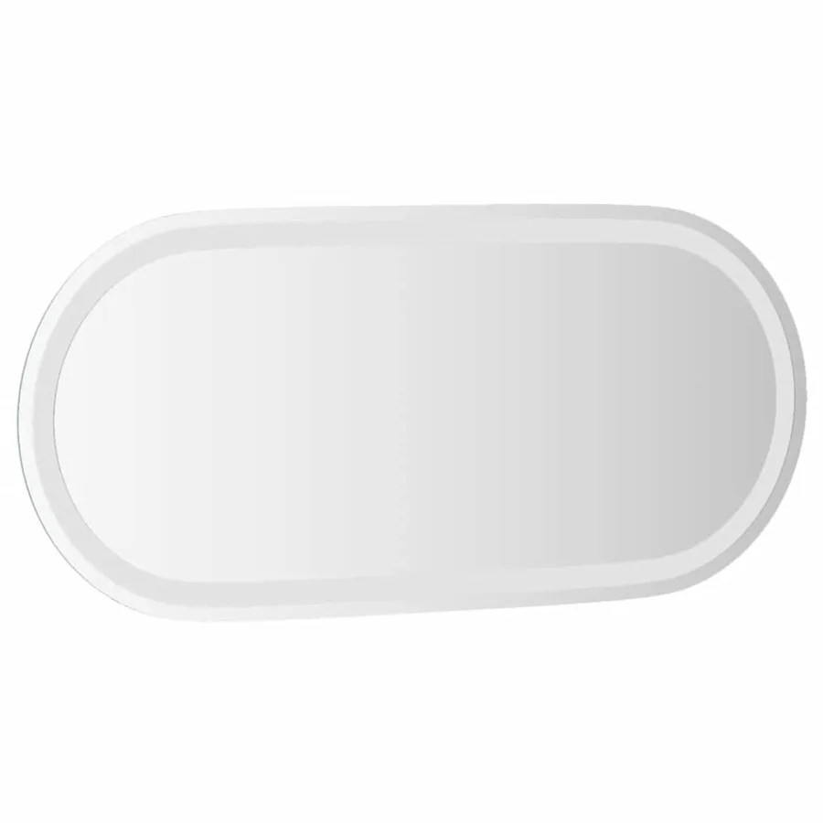 Miroir de salle de bain à LED 80x35 cm ovale - 4