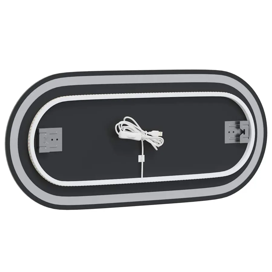 Miroir de salle de bain à LED 80x35 cm ovale - 8