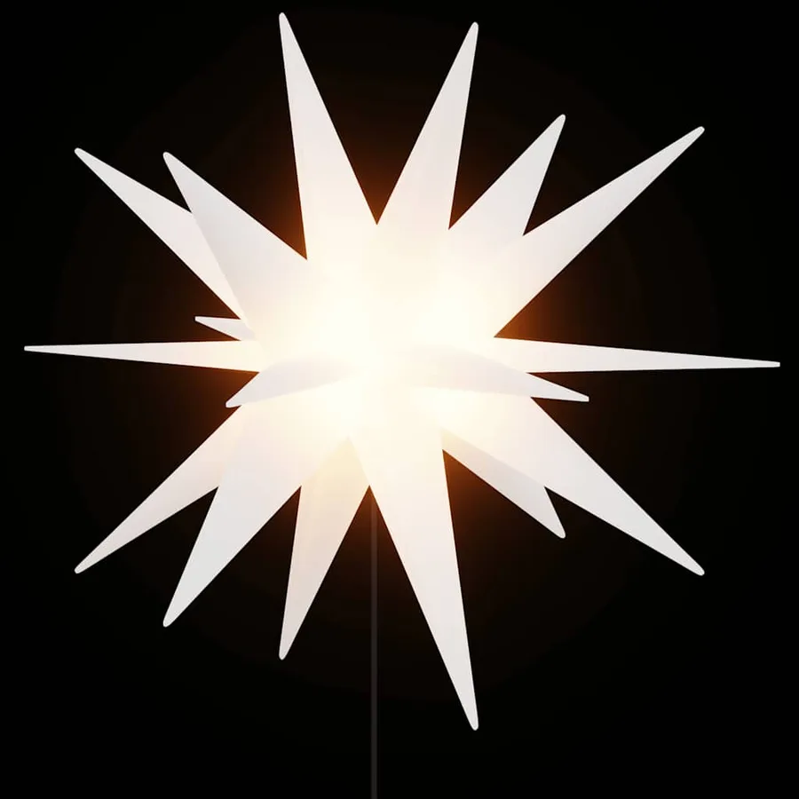 Lumières de Noël avec piquets 3 pcs LED pliable blanc 57 cm - 4