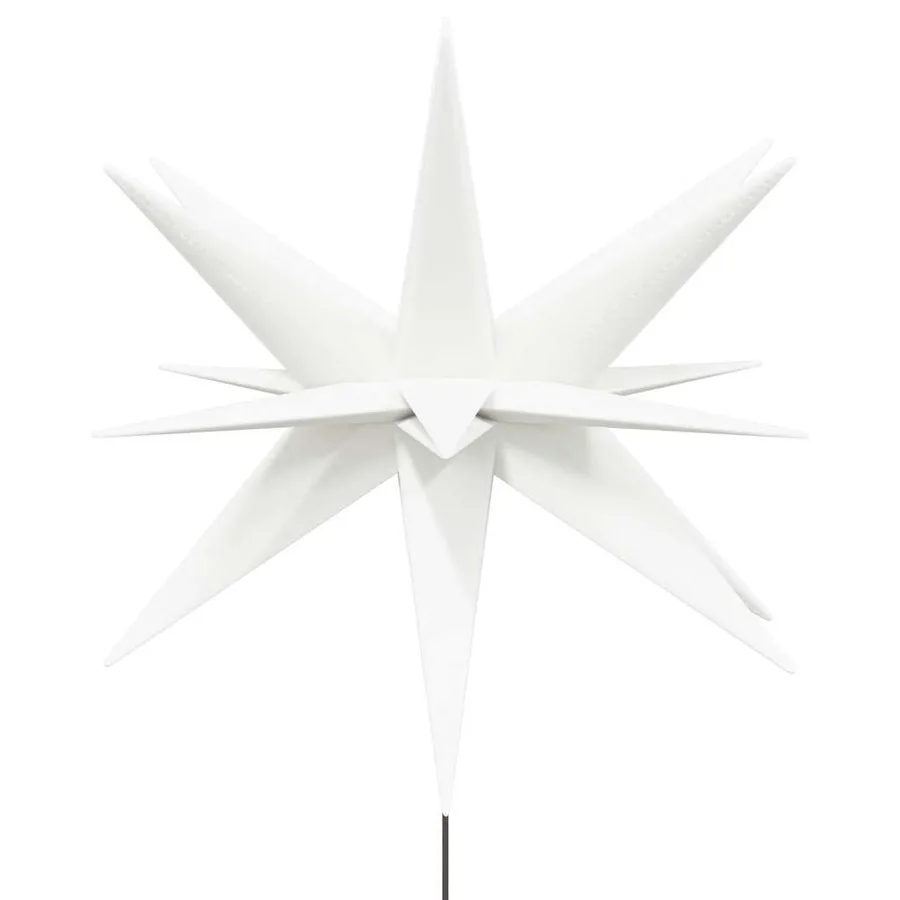 Lumières de Noël avec piquets 3 pcs LED pliable blanc 57 cm - 6