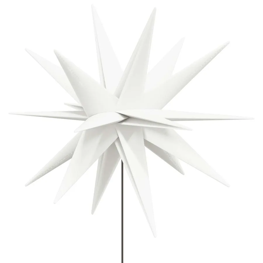 Lumières de Noël avec piquets 3 pcs LED pliable blanc 57 cm - 7
