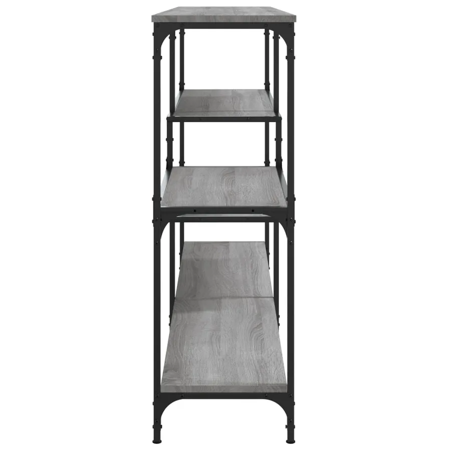 Table console sonoma gris 160x32x95 cm bois d'ingénierie - 5