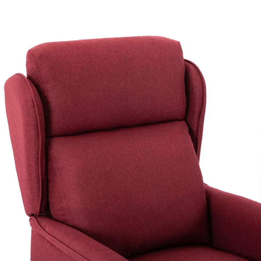 Chaise de massage avec coussin Vin 93.5 x 67.5 x 101.5 cm tissu - 5