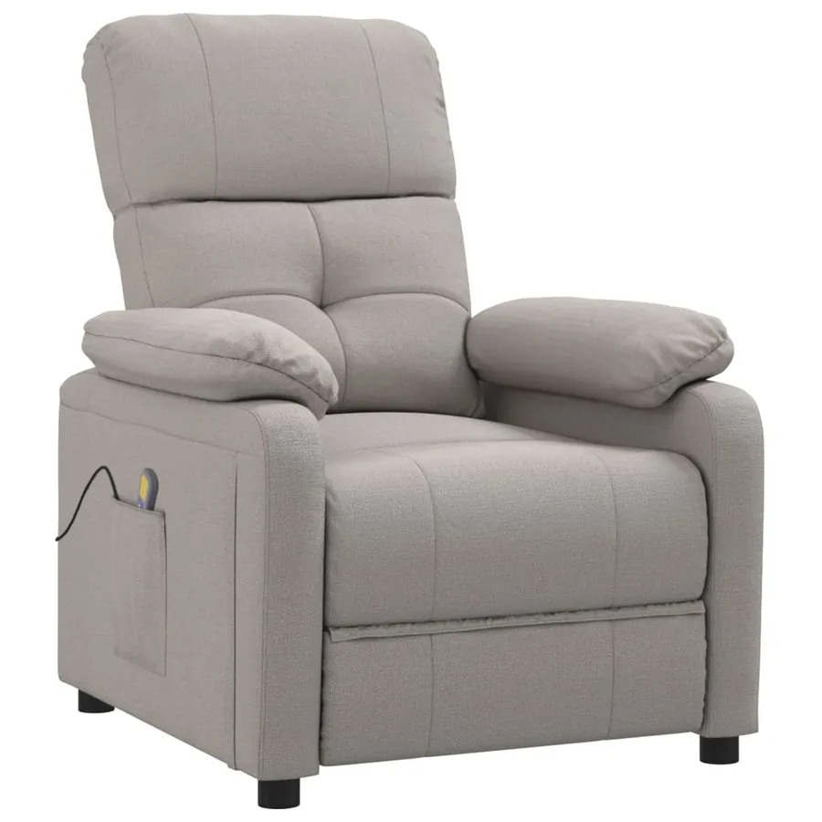 Fauteuil de massage Taupe Tissu - 2