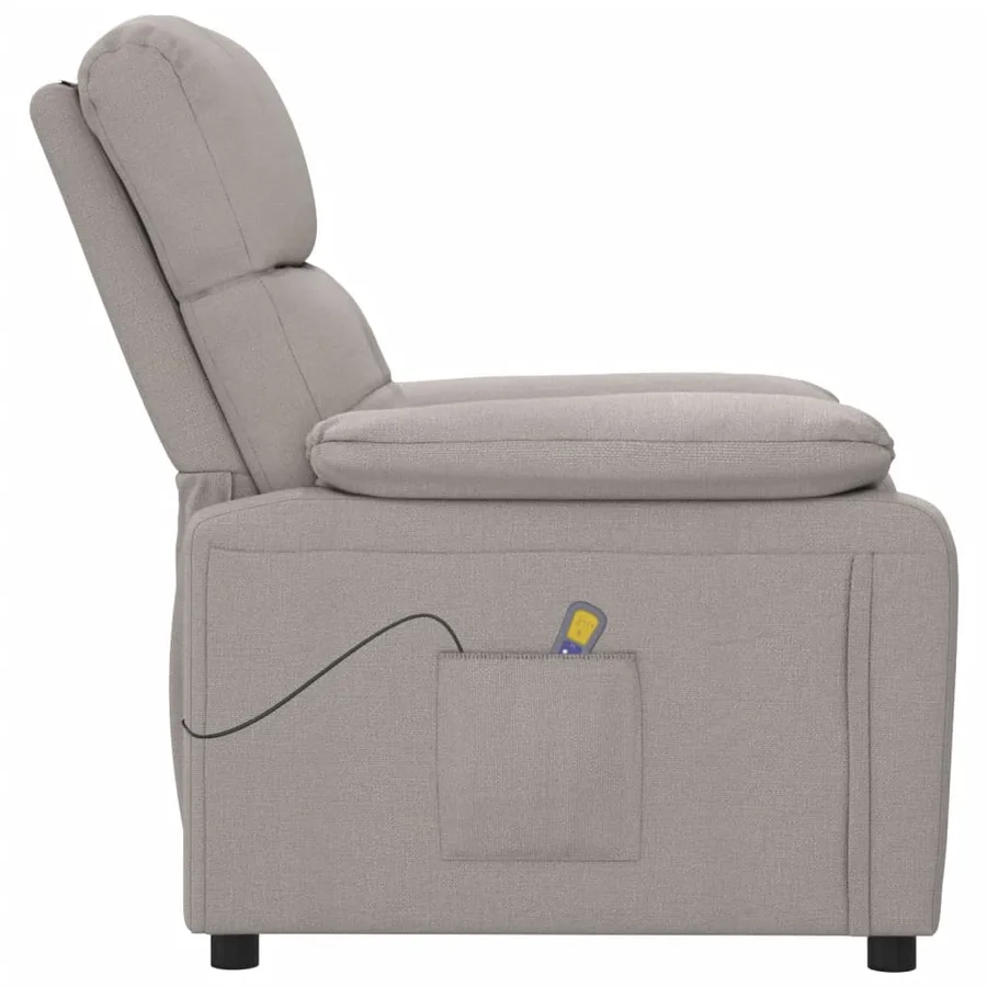 Fauteuil de massage Taupe Tissu - 4