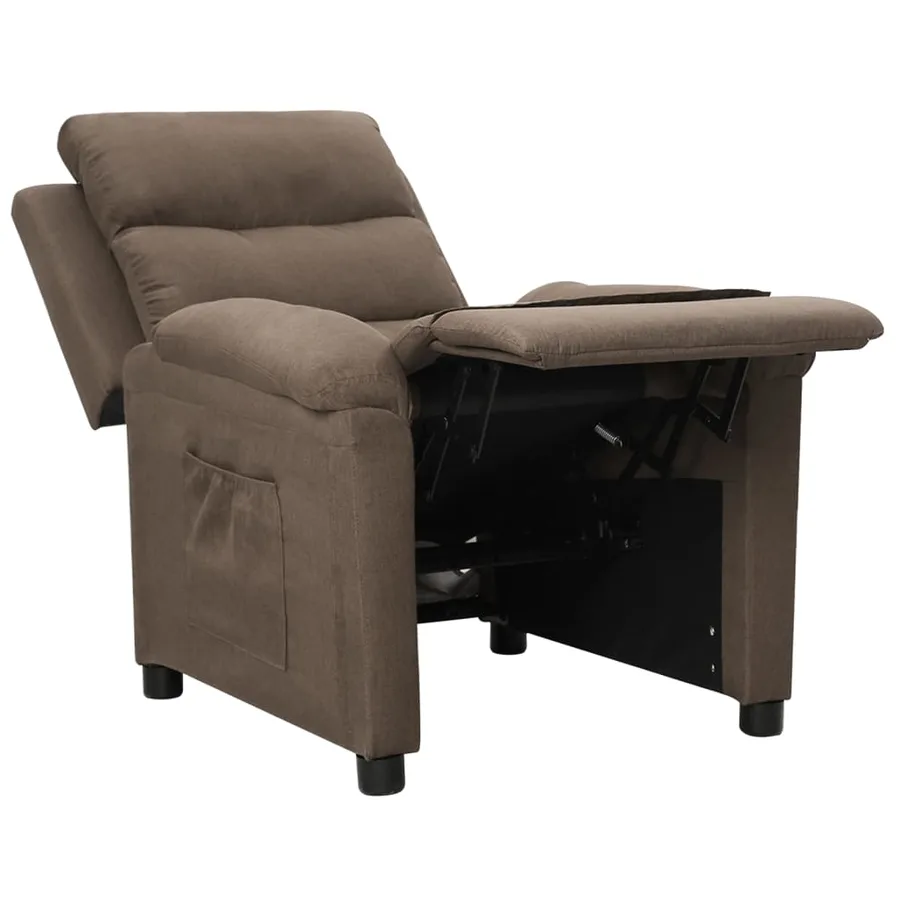 Fauteuil inclinable Taupe Tissu - 7